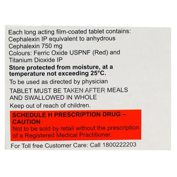 phexin bd 750mg tablet 10's